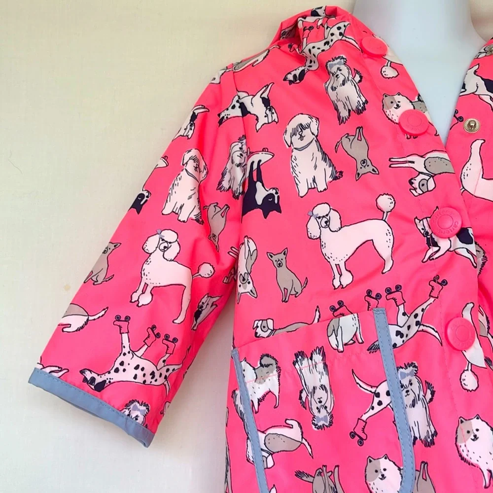 Carter's Pink Doggy 🐕 Patterned Rain Jacket 🧥☔️🌧
